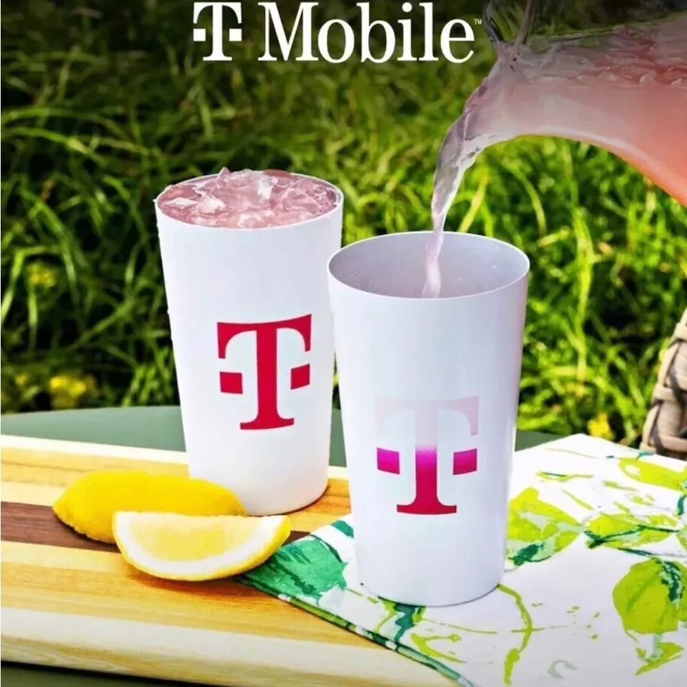 Set Of 2 T-Mobile Aluminum Tumbler Color Changing Cup Tuesday June 2024 Edition
